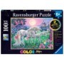 Puzzle unicorni la lumina lunii 100 piese starline lumineaza in intuneric Ravensburger - 2